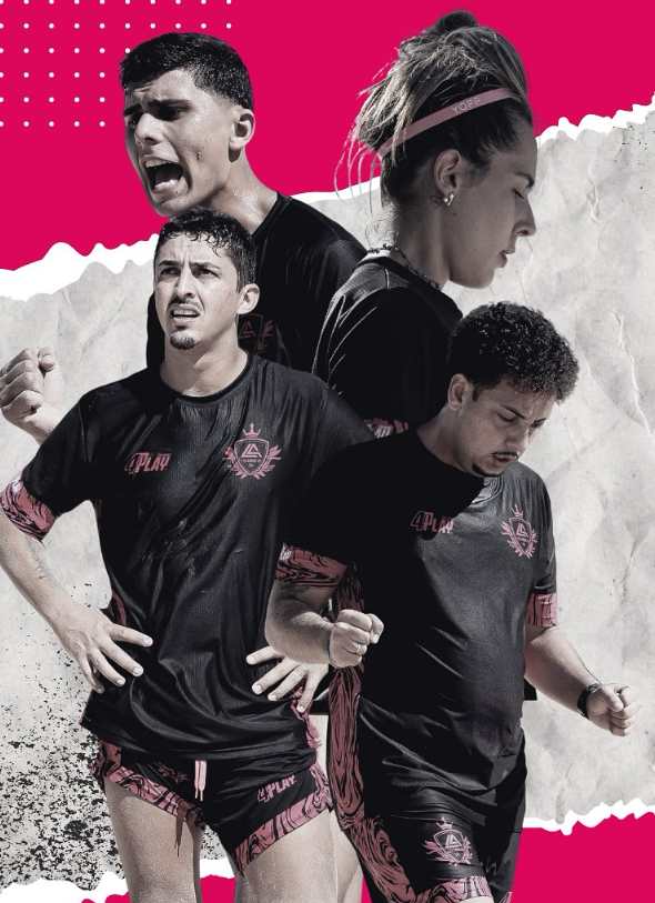 Atletas da Liga em ação